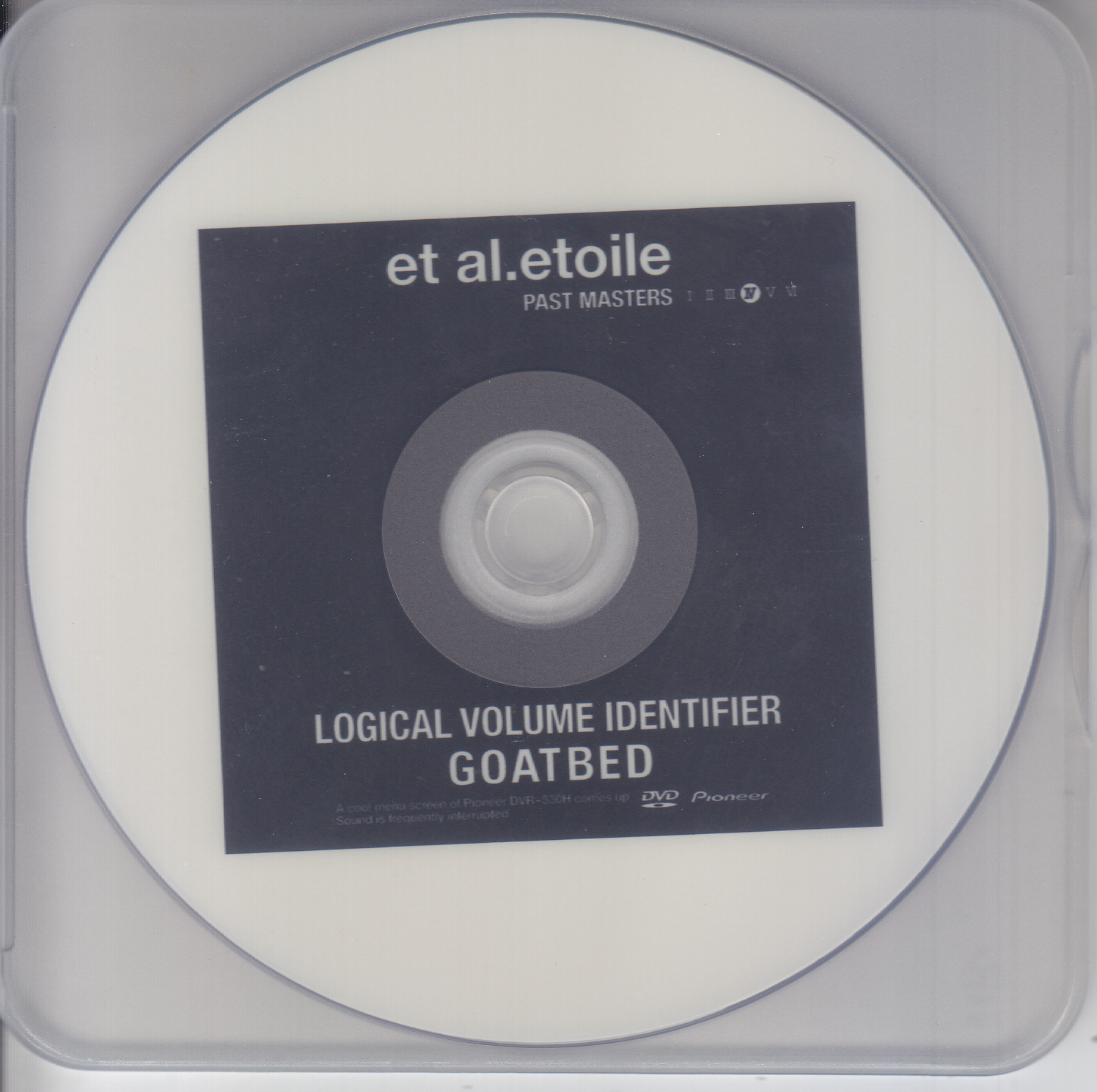 GOATBED ( ゴートベッド )  の DVD et al.etoile PAST MASTERS 4