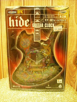 hide ( ヒデ )  の グッズ ギター型ウォールクロック