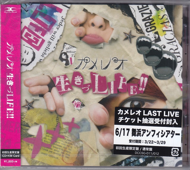 カメレオ ( カメレオ )  の CD 【初回生産限定盤】生きづLIFE!!