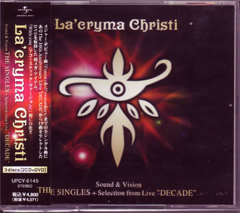 La'cryma Christi ( ラクリマクリスティ )  の CD Sound&VisionTHE SINGLES＋Selection from Live’DECADE’