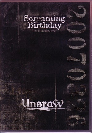 UnsraW ( アンスロー )  の DVD Screaming Birthday