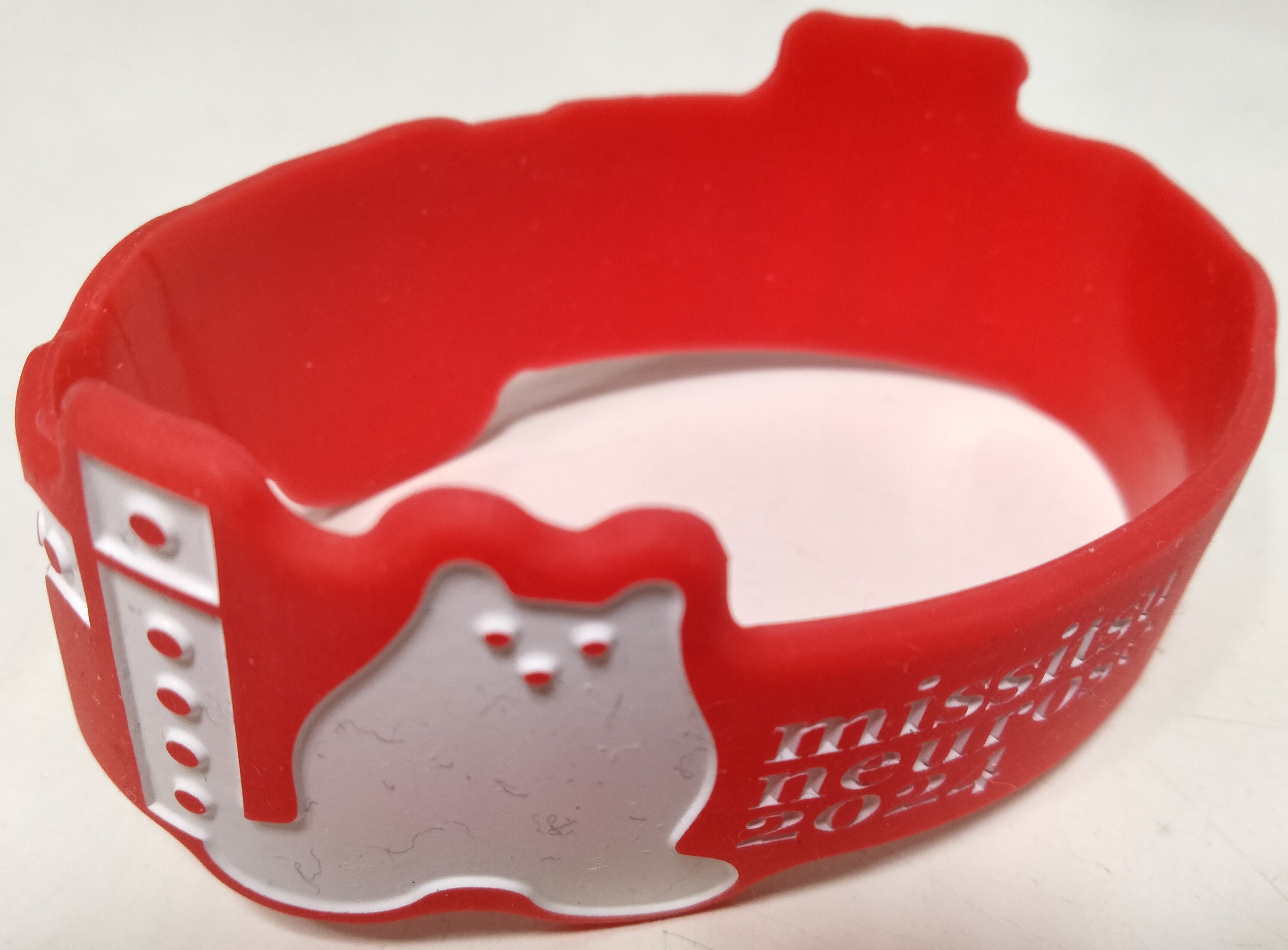 cali≠gari の グッズ ラバーバンド(missitsu neurose 2024 赤×白)