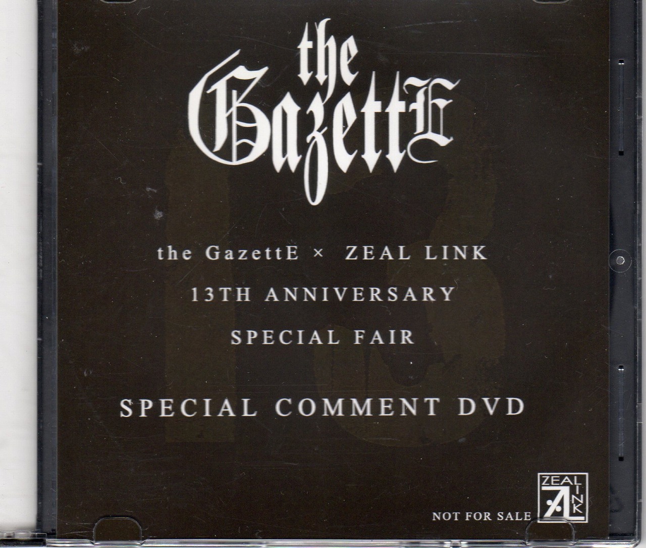 the GazettE ( ガゼット )  の DVD the GazettE×ZEAL LINK 13TH ANNIVERSARY SPECIAL COMMENT DVD