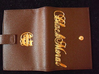 the GazettE の グッズ スケジュールブックカバー（BR/GD)