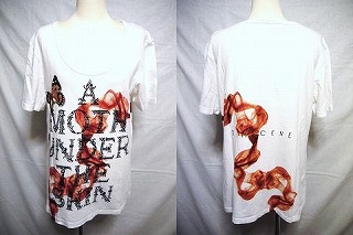 the GazettE の グッズ Tシャツ59（WH/蝶）