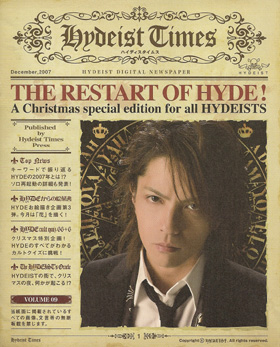 HYDE ( ハイド )  の 会報 hydeist times vol.09