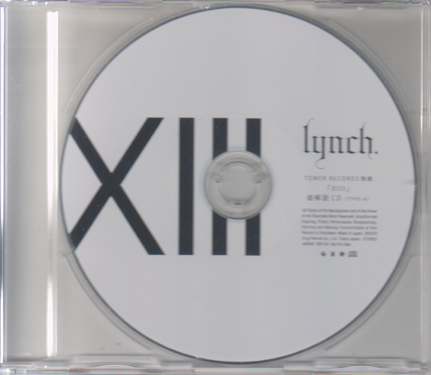 lynch． ( リンチ )  の CD 「XIII」曲解説CD（TYPE-A）