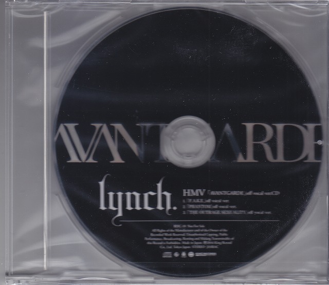 lynch． ( リンチ )  の DVD 「AVANTGARDE」off vocal ver.CD