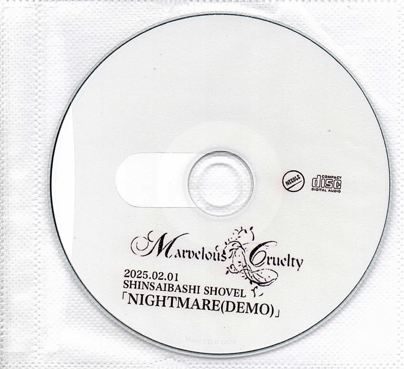Marvelous Cruelty の CD NIGHTMARE(DEMO)