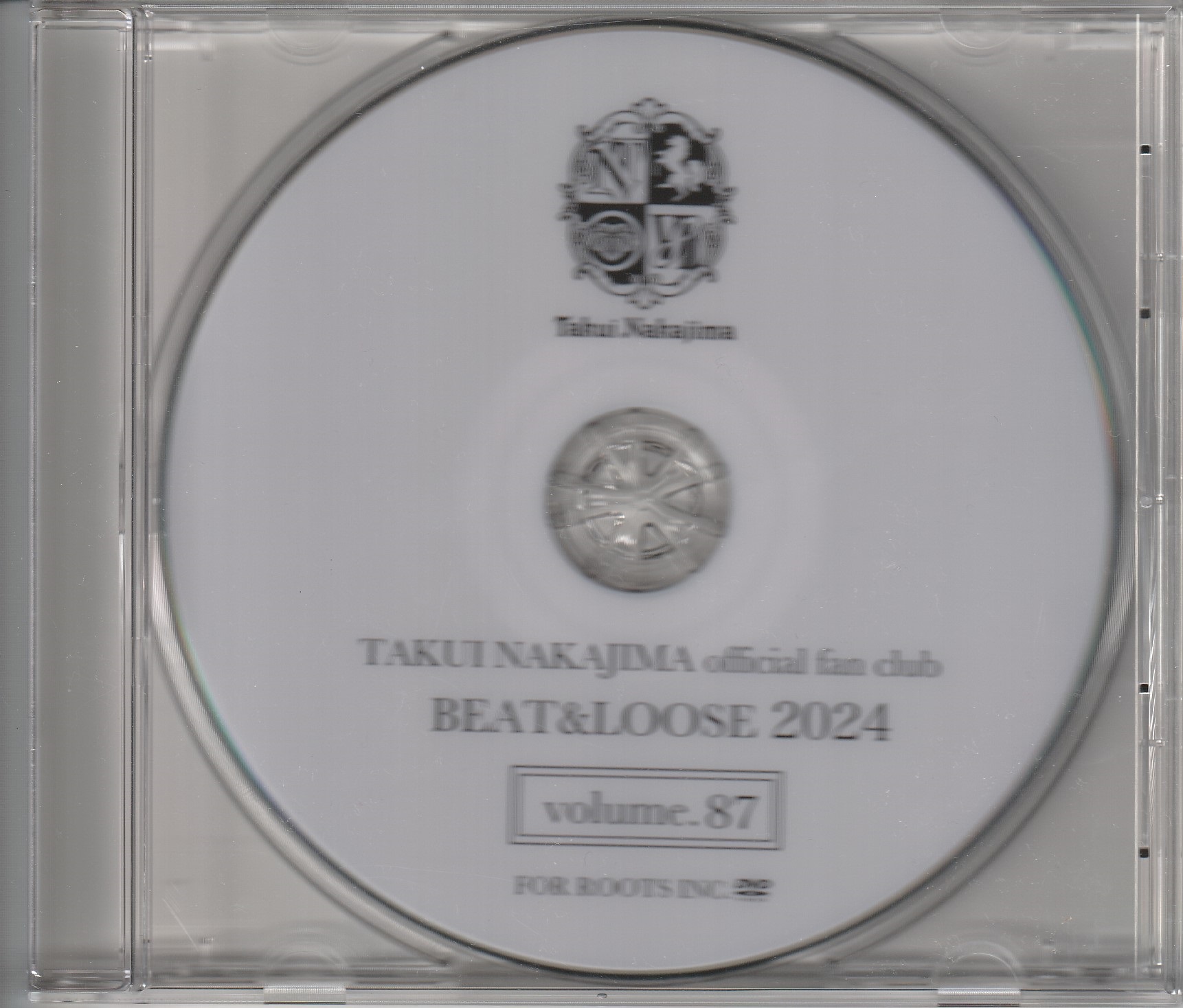 中島卓偉 の DVD TAKUI NAKAJIMA official fan club BEAT&LOOSE 2024 volume.87