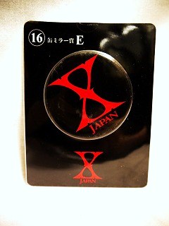 X JAPAN の グッズ 缶ミラーE（くじ）